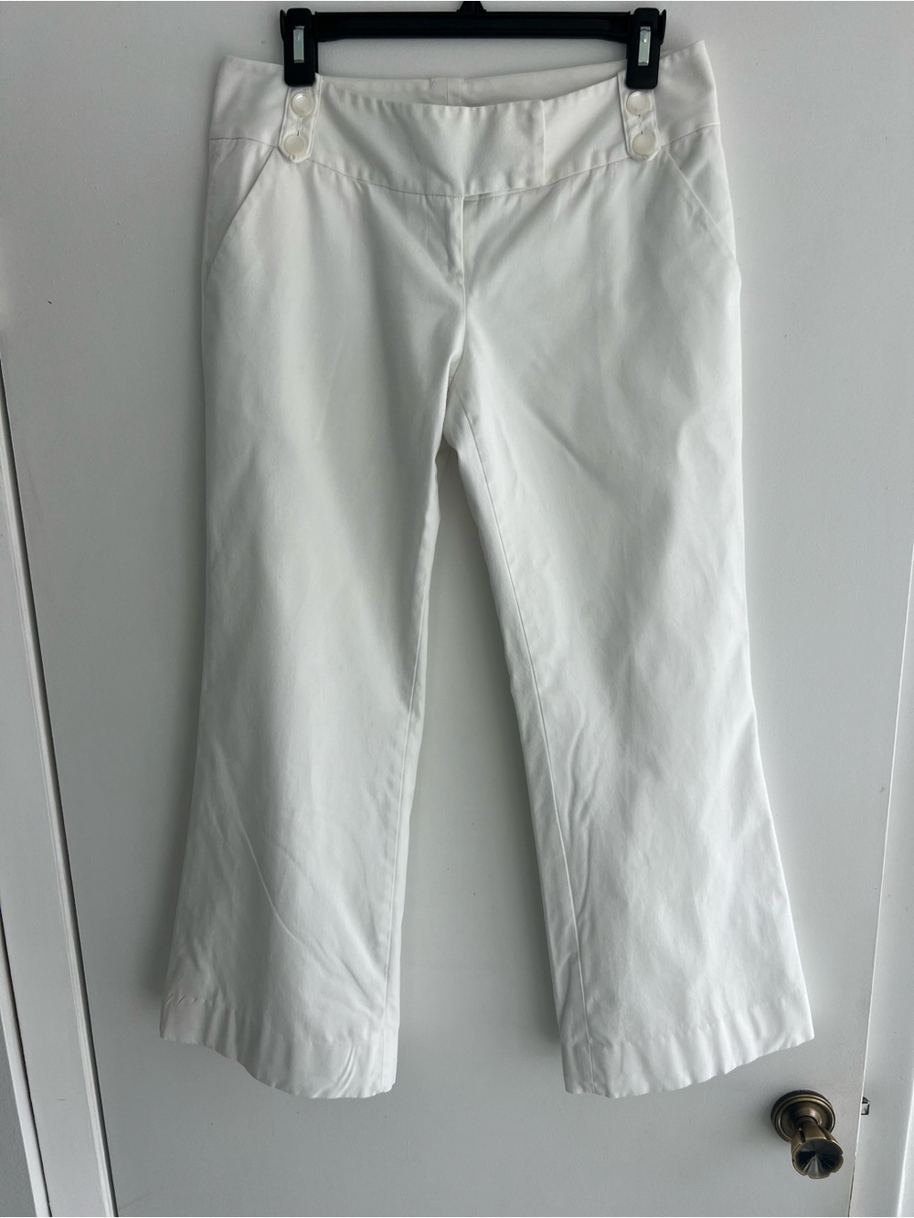 Arden B. White Straight Leg Pants